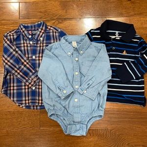 Boys Bundle- Size 18/18-24 months Long Sleeve Dress Shirts
